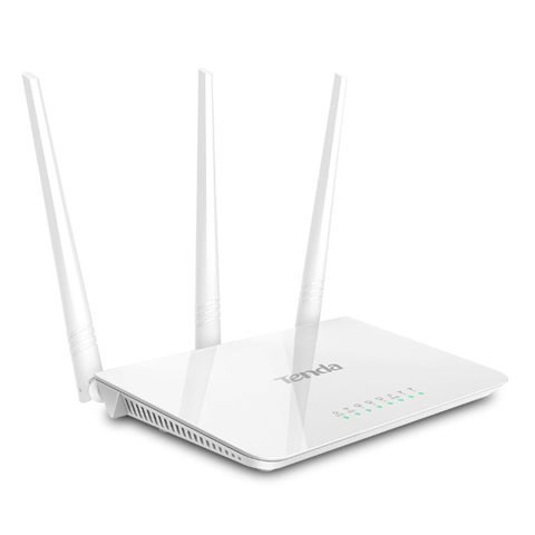Used Tenda F3 V6 300Mbps Wireless Router 2.4GHz WiFi 3x5dBi Antenna 10/100Mbps WAN LAN…