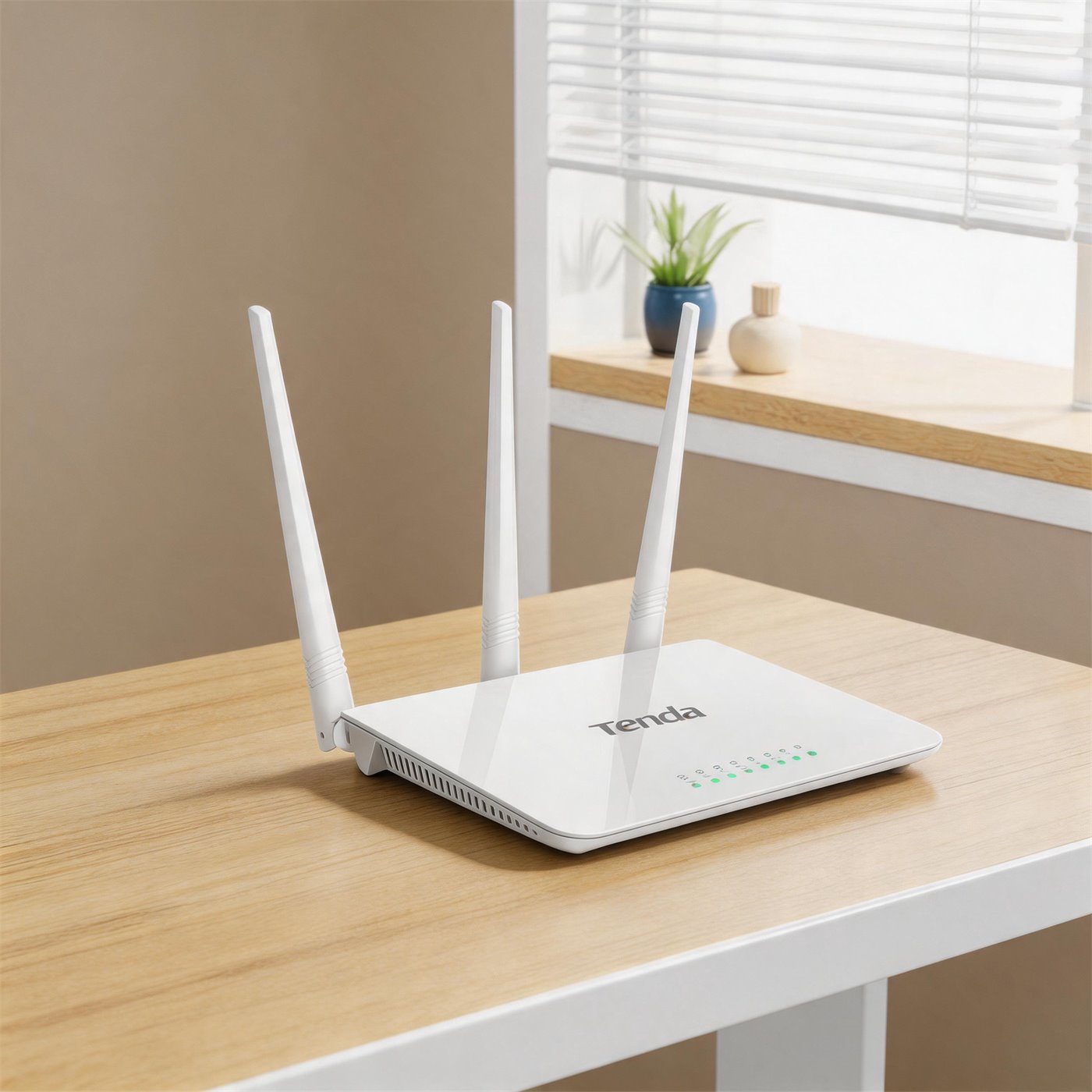 Pre-Owned Tenda F3 V6 300Mbps Wireless Router 2.4GHz 3 External 5dBi Antenna 10/100M Ethernet Ports Used Bulk Lot