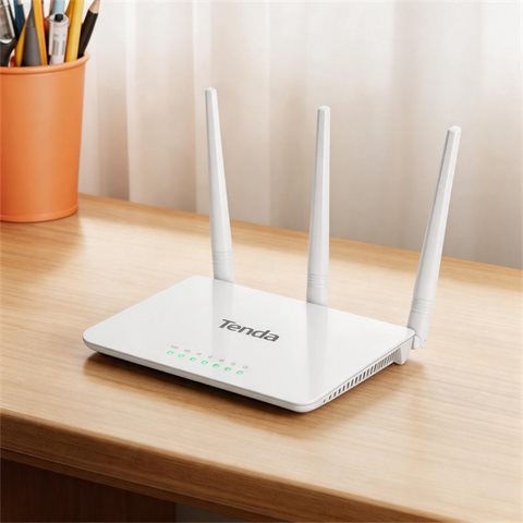 Pre-Owned Tenda F3 V6 300Mbps WiFi Router 2.4GHz 802.11b/g/n 3x5dBi Antenna 10/100M Ports…