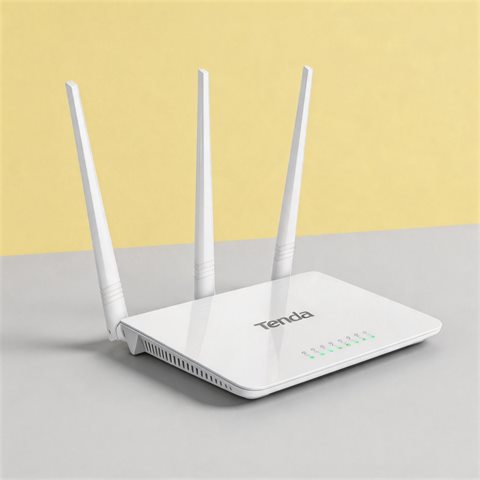 Second Hand Tenda F3 V6 300Mbps Wireless WiFi Router 2.4GHz 3x5dBi Antenna 10/100Mbps LAN…