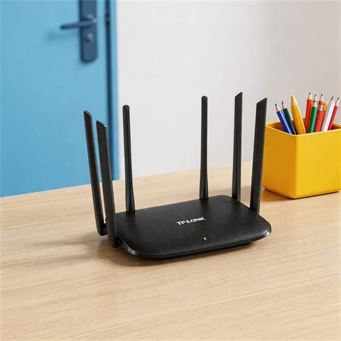 Used TP-Link TL-WDR7620 AC1900 Dual Band Router 6 Antenna Guest WiFi Pre-Owned Stock Lot…
