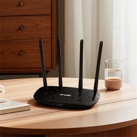 Used TP-Link TL-WR885N V4.0 450Mbps 2.4GHz WiFi Router 3x5dBi Antenna 4 Ethernet Port for…