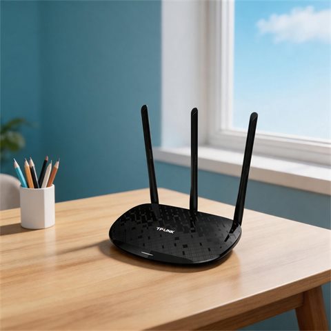 Second Hand TP-Link TL-WR885N V4.0 450Mbps WiFi Router 2.4GHz Single Band 4 Port Fast…