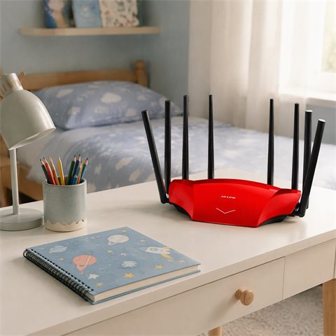 Used TP-Link TL-WDR8690 AC2600 Dual Band Gigabit WiFi Router 4x4 MU-MIMO 8 Antenna APP…