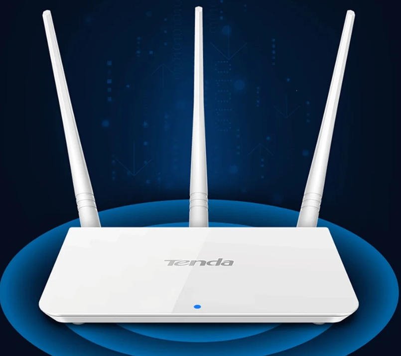 Used Tenda F3 2.4GHz Wireless Wi-Fi Router 300Mbps 802.11n Router for Residential Use